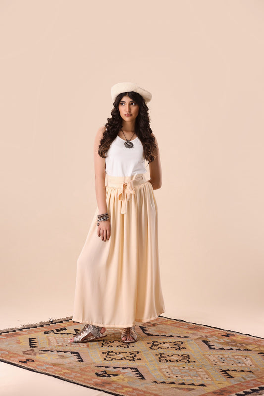 Sandy Beige Trivela Skirt