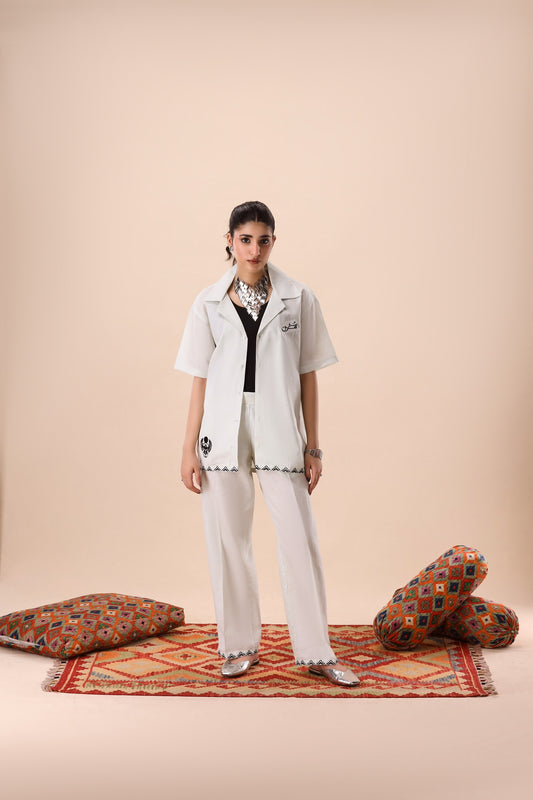 Pastel Green Resort Collar Co-ord Set