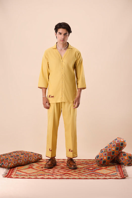 Macaroon Convertible Collar Co-ord Set