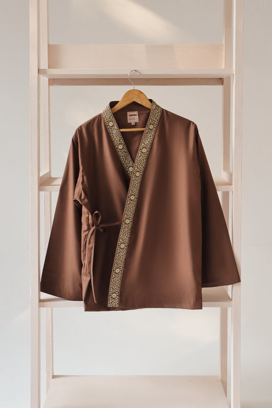 Loose Fit Gilgit Border Kimono