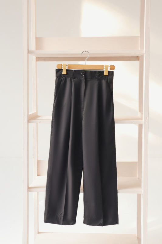 Black Wide Leg trouser Pants