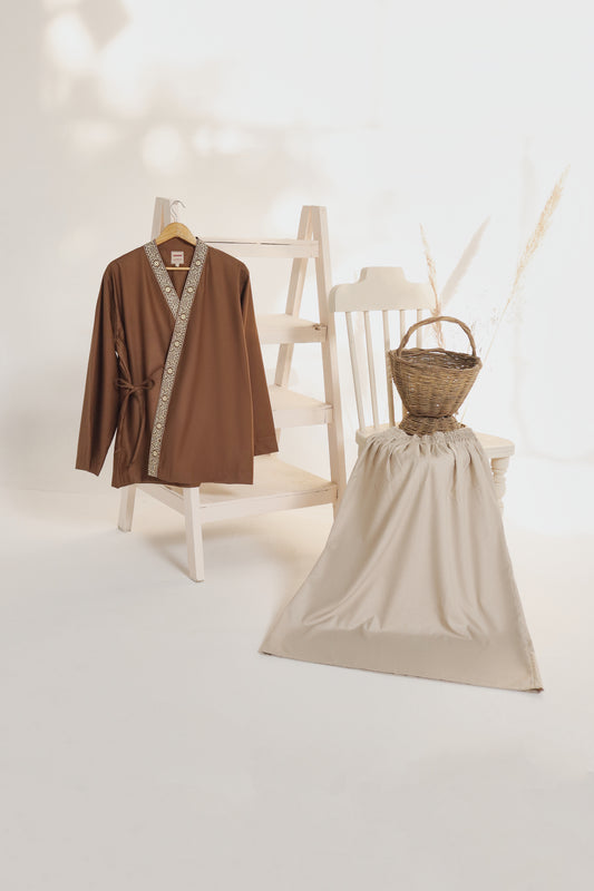 Gligit Kimono with Skirt Set