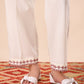 Light Beige Band Collar Co-ord Set