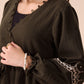 Crinkle Trivela Midnight Green Middie