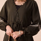 Crinkle Trivela Midnight Green Middie