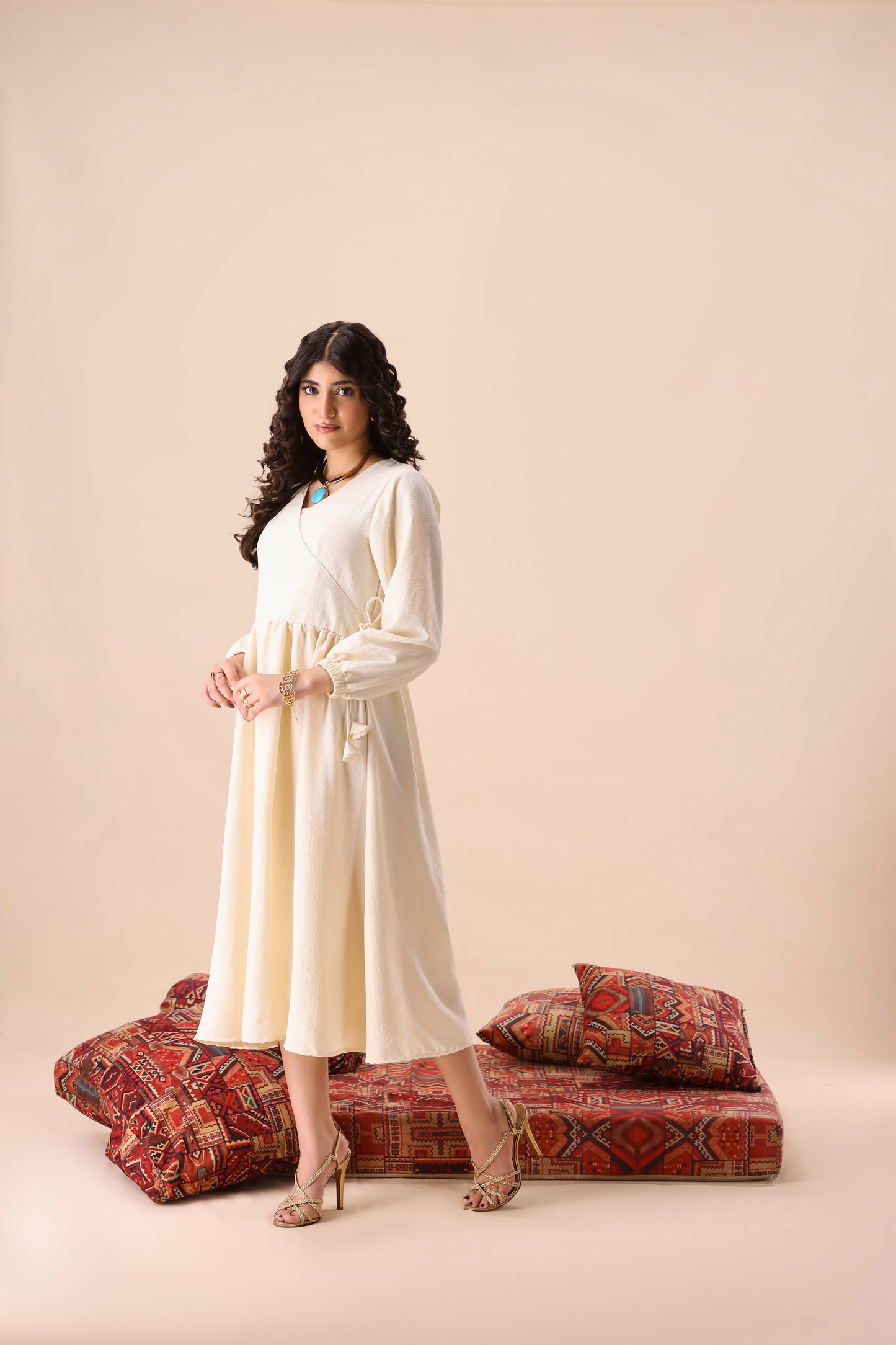 Crinkle Trivela Light Beige Middie