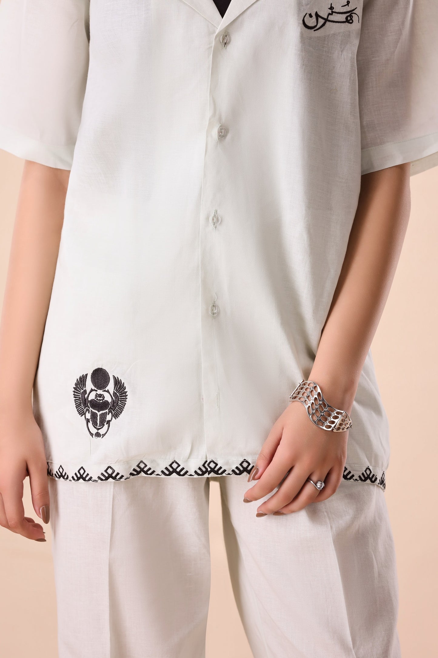 Pastel Green Resort Collar Co-ord Set