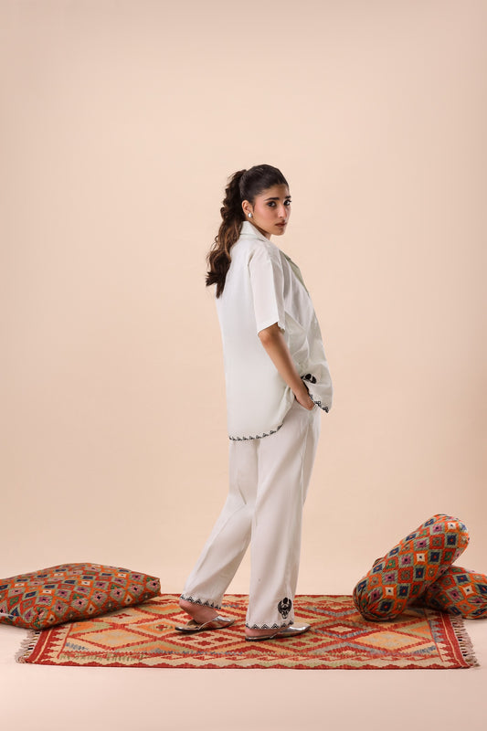 Pastel Green Resort Collar Co-ord Set
