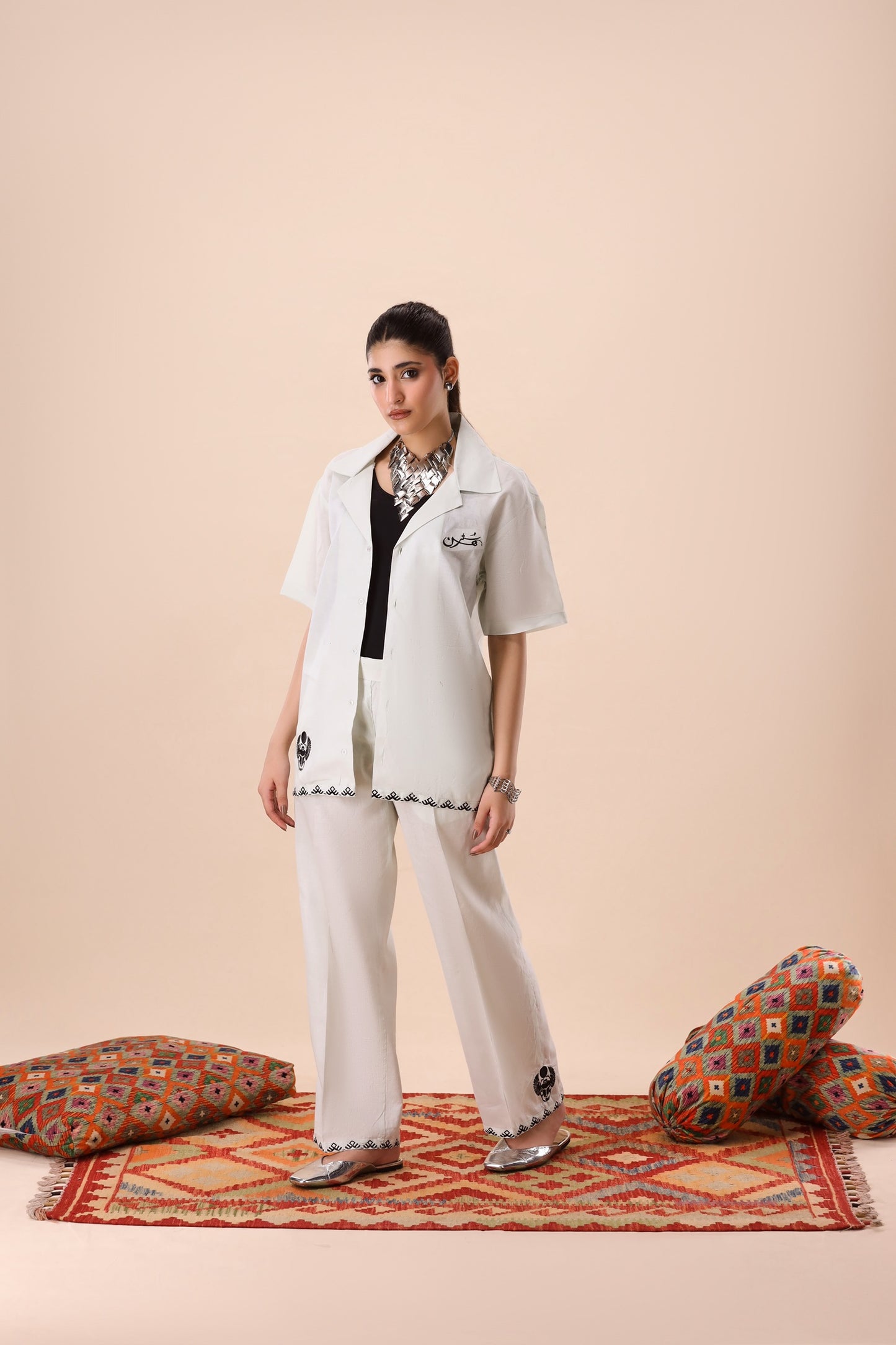 Pastel Green Resort Collar Co-ord Set