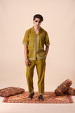 Olive Resort Collar Co-ord Set