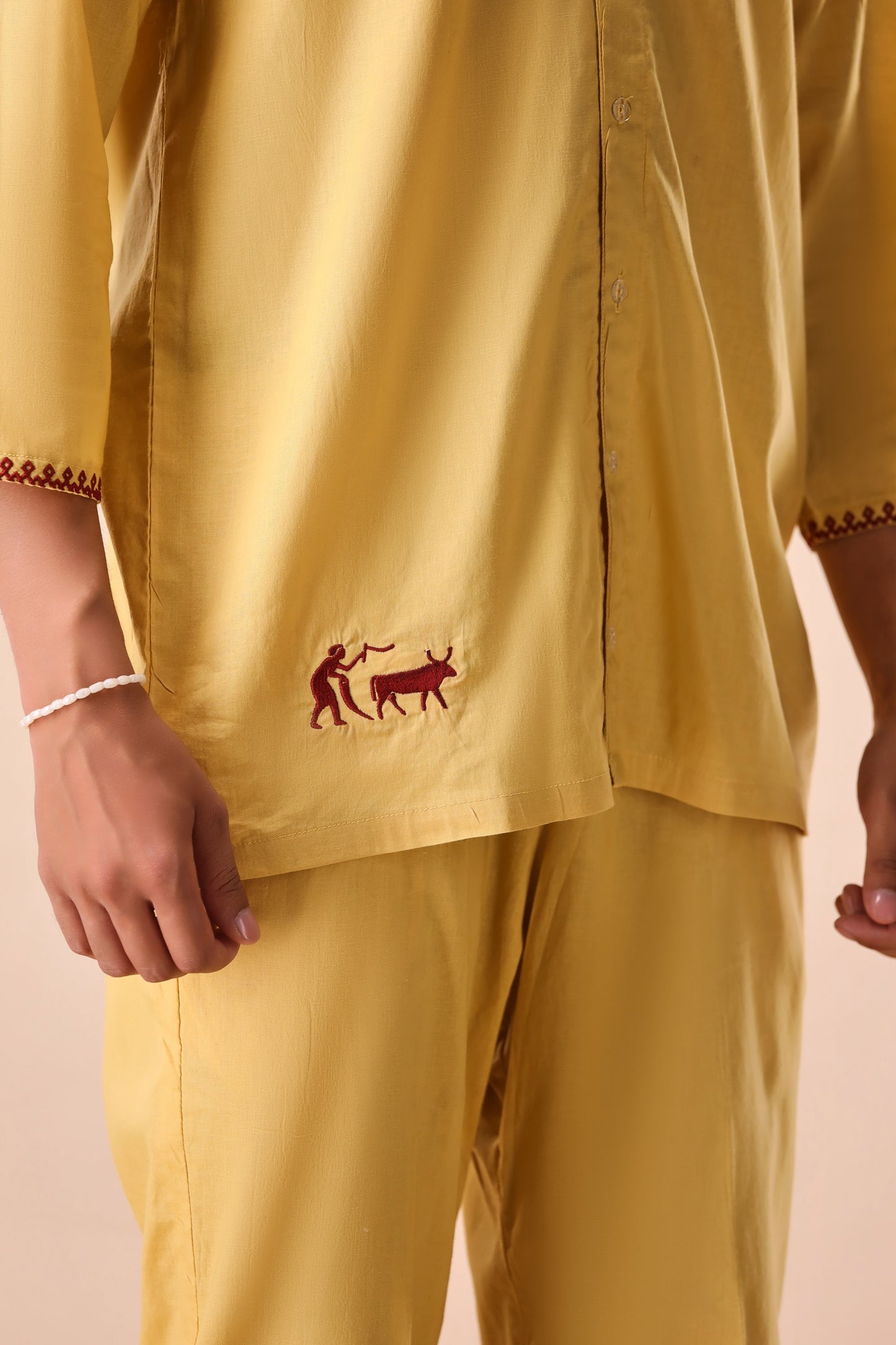 Macaroon Convertible Collar Co-ord Set