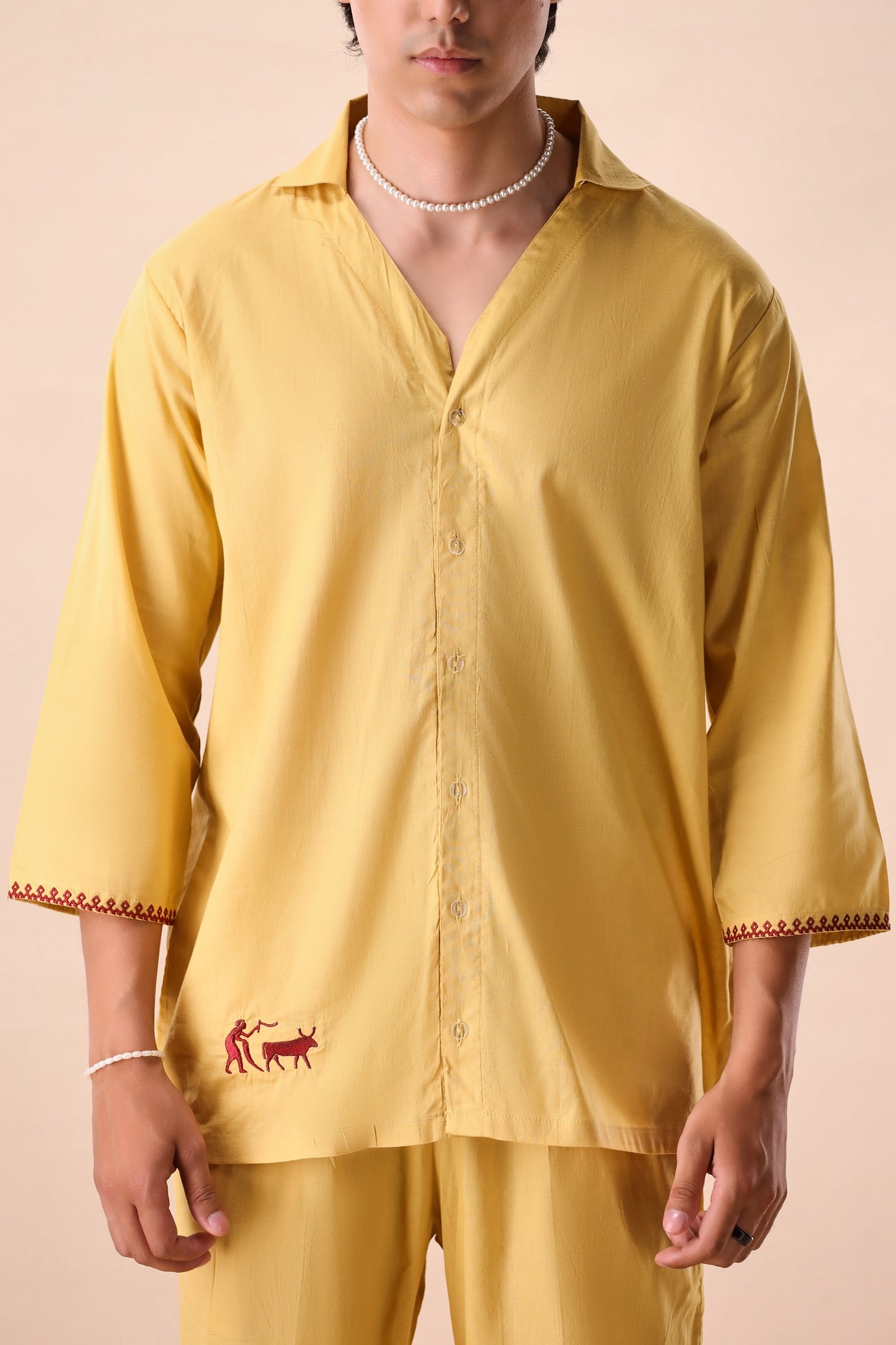 Macaroon Convertible Collar Co-ord Set