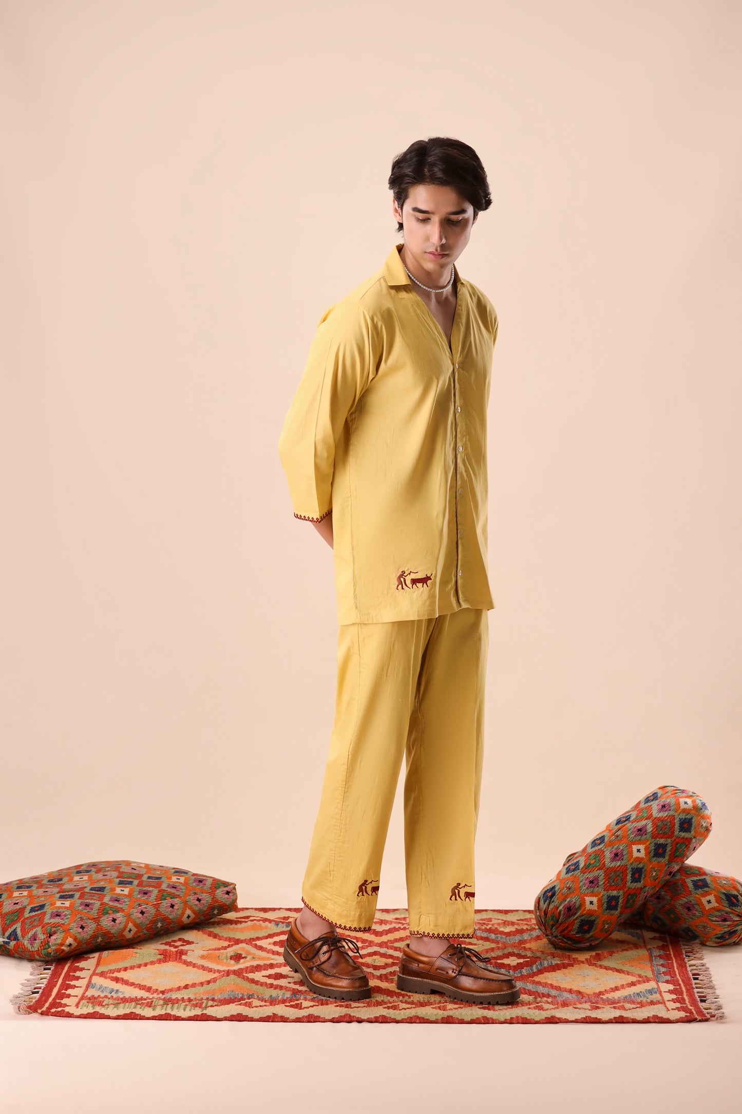 Macaroon Convertible Collar Co-ord Set