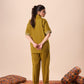Olive Resort Collar Co-ord Set