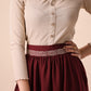 Dark Maroon Trivela Skirt