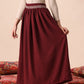 Dark Maroon Trivela Skirt