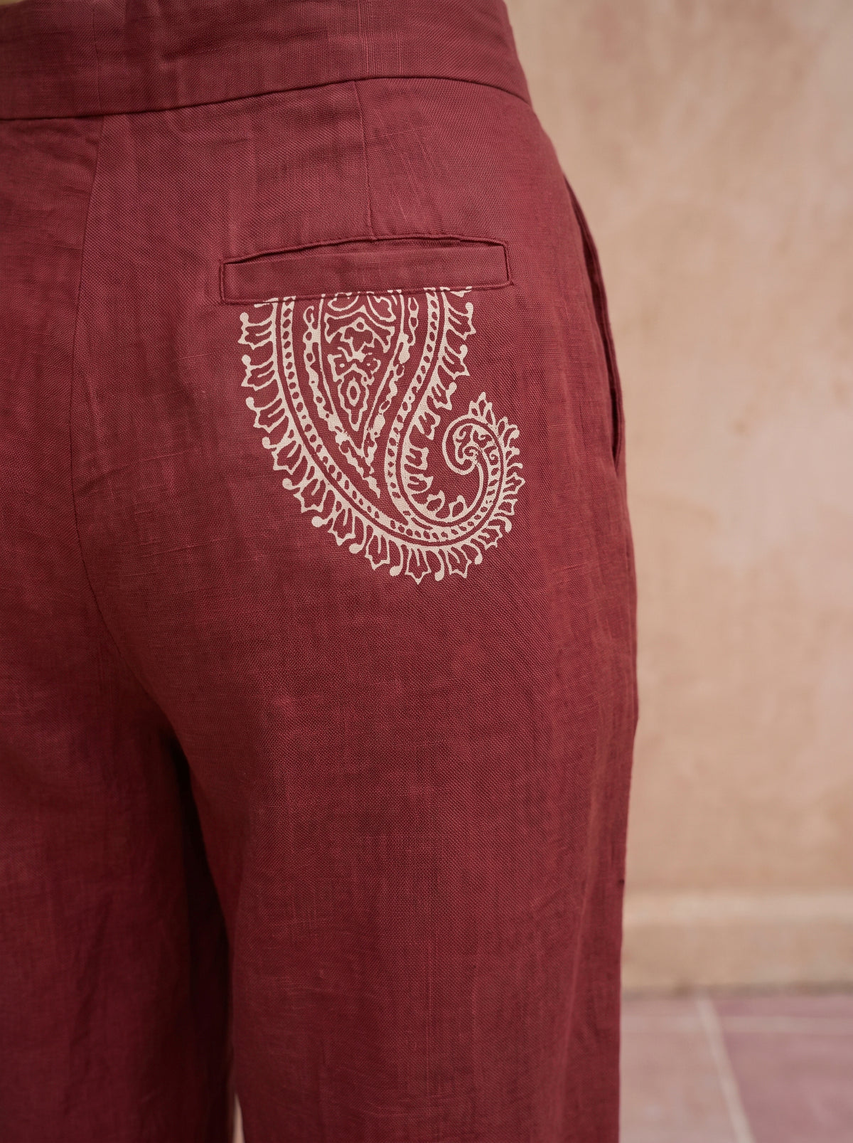 Linen Wide leg Trouser Pants