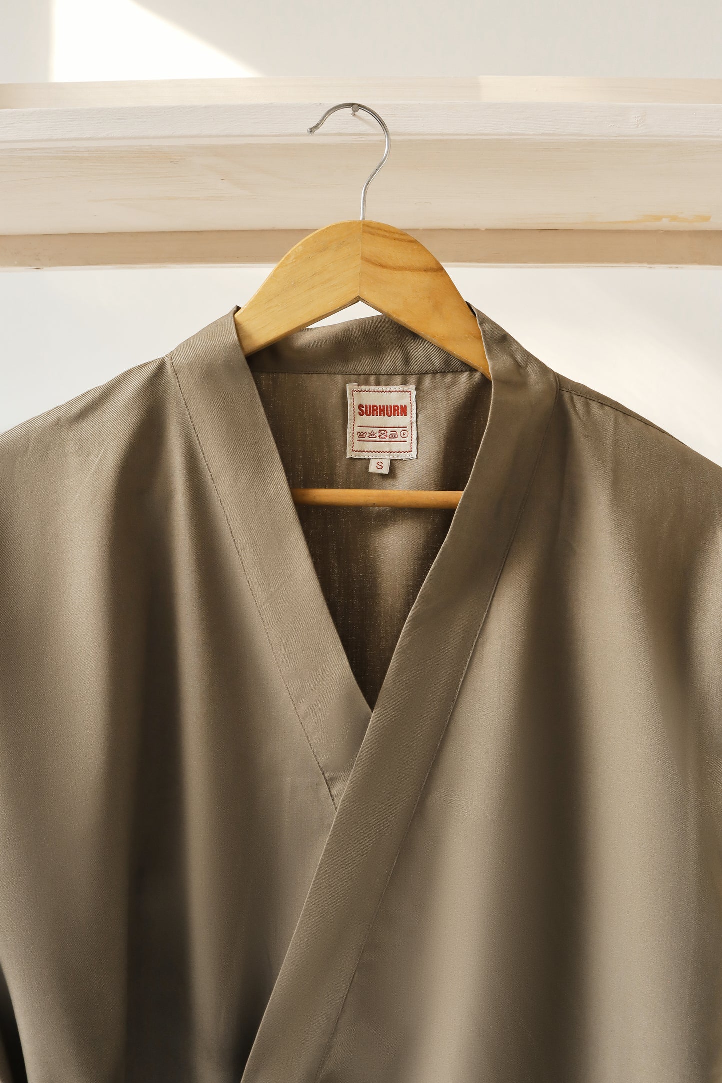 Khakhi Loose Fit Kimono