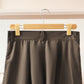Dark Olive Green Wide Leg Trouser Pants