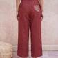 Linen Wide leg Trouser Pants