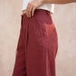 Linen Wide leg Trouser Pants