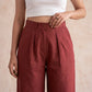 Linen Wide leg Trouser Pants